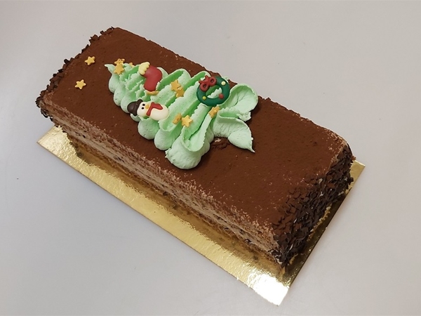 Kerst chocolade schnitt